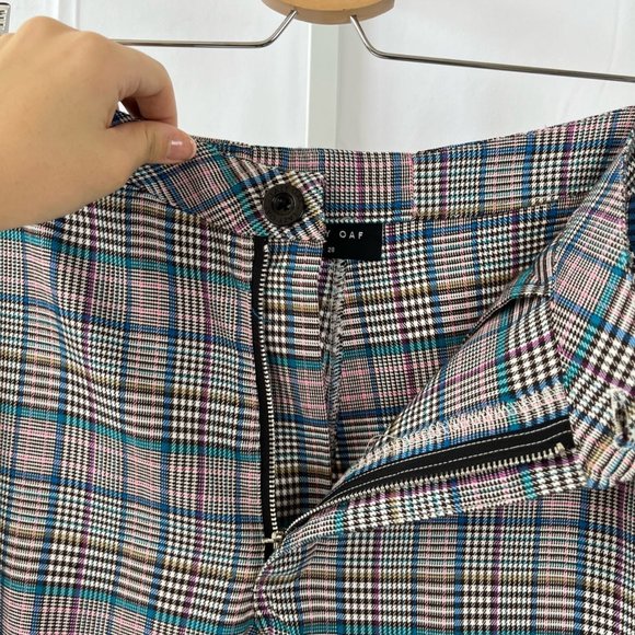 Lazy Oaf Multicolor Plaid Trousers - Picture 5 of 9